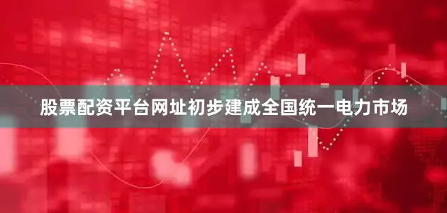 股票配资平台网址初步建成全国统一电力市场